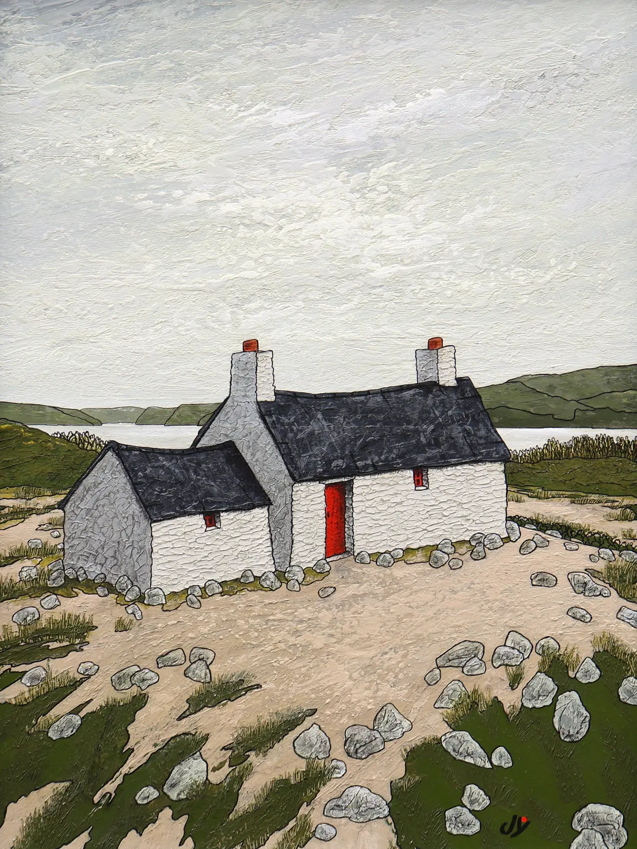 Joy Saunders - bwthyn llyn