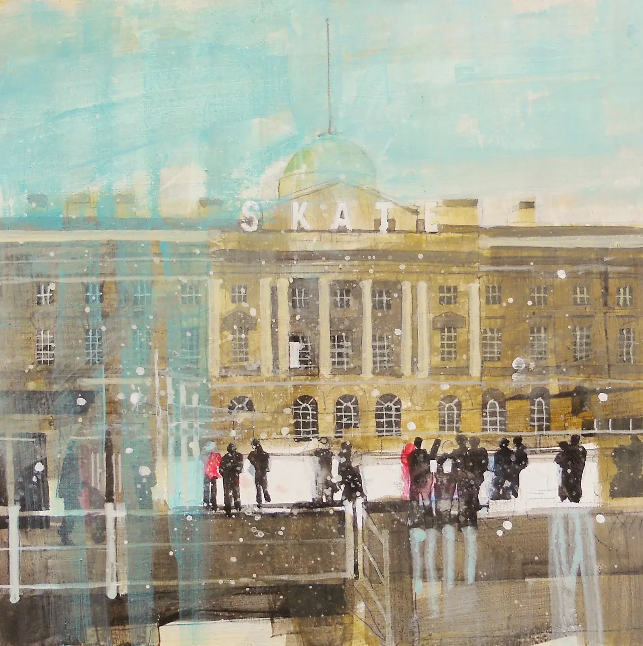 Julian Sutherland-Beatson - skating at somerset house, london