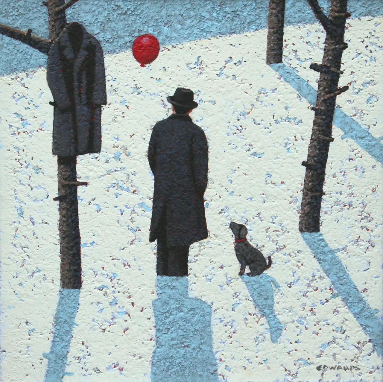 Mark Edwards - dog watching the balloon