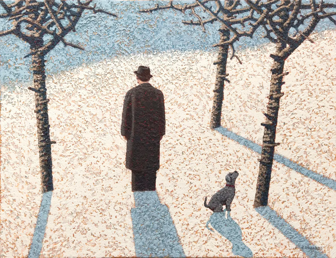 Mark Edwards - dog watching a crow