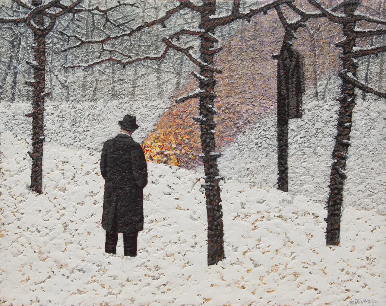 Mark Edwards - enjoying the fire