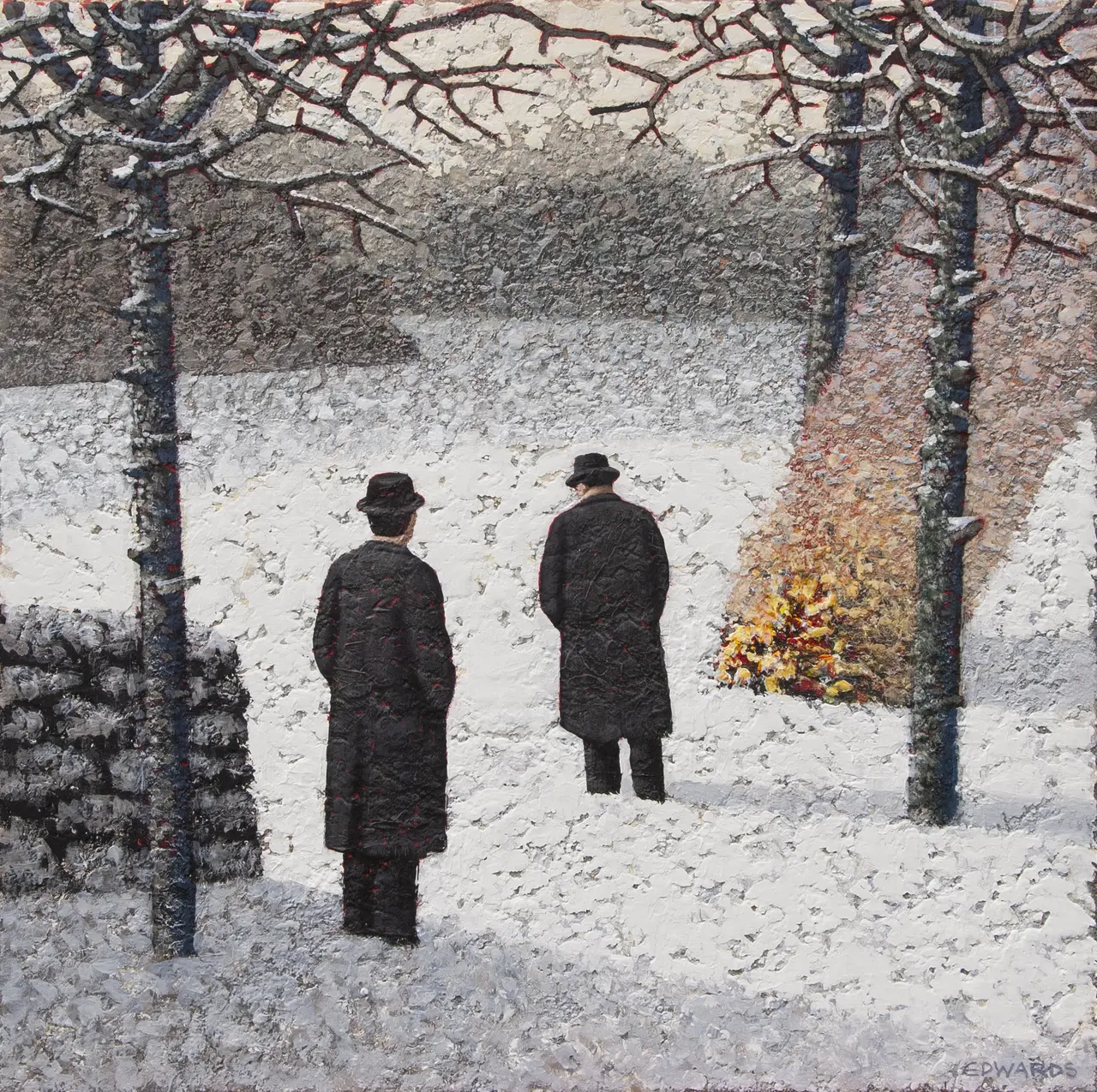 Mark Edwards - waiting at the fire pit