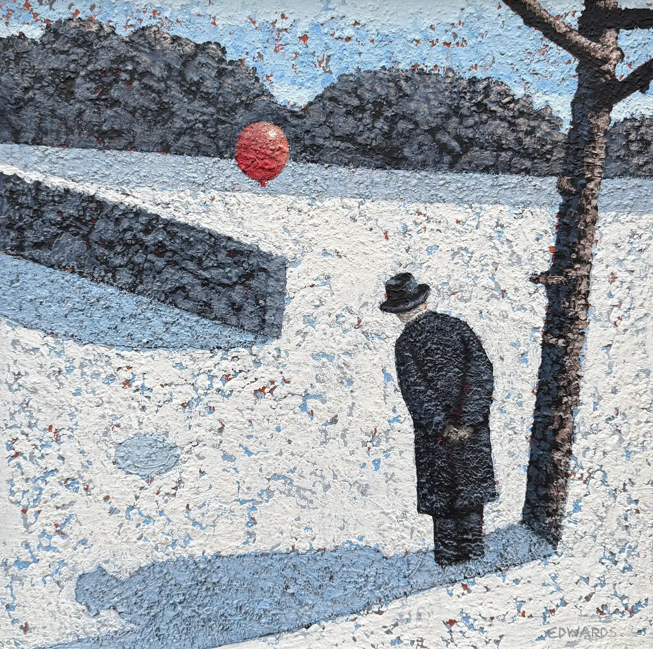 Mark Edwards - watching his balloon