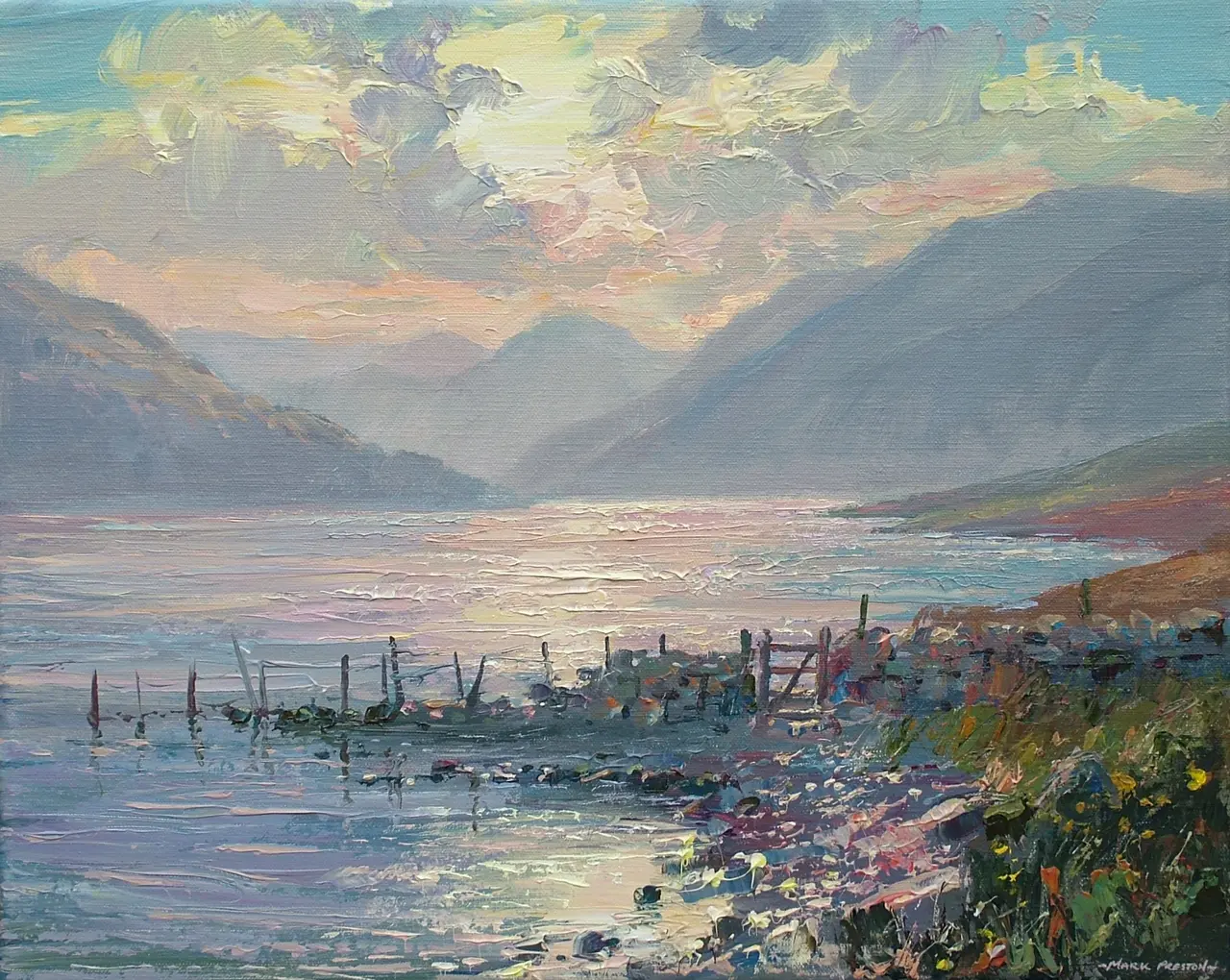 Mark Preston - morning light, crummock water