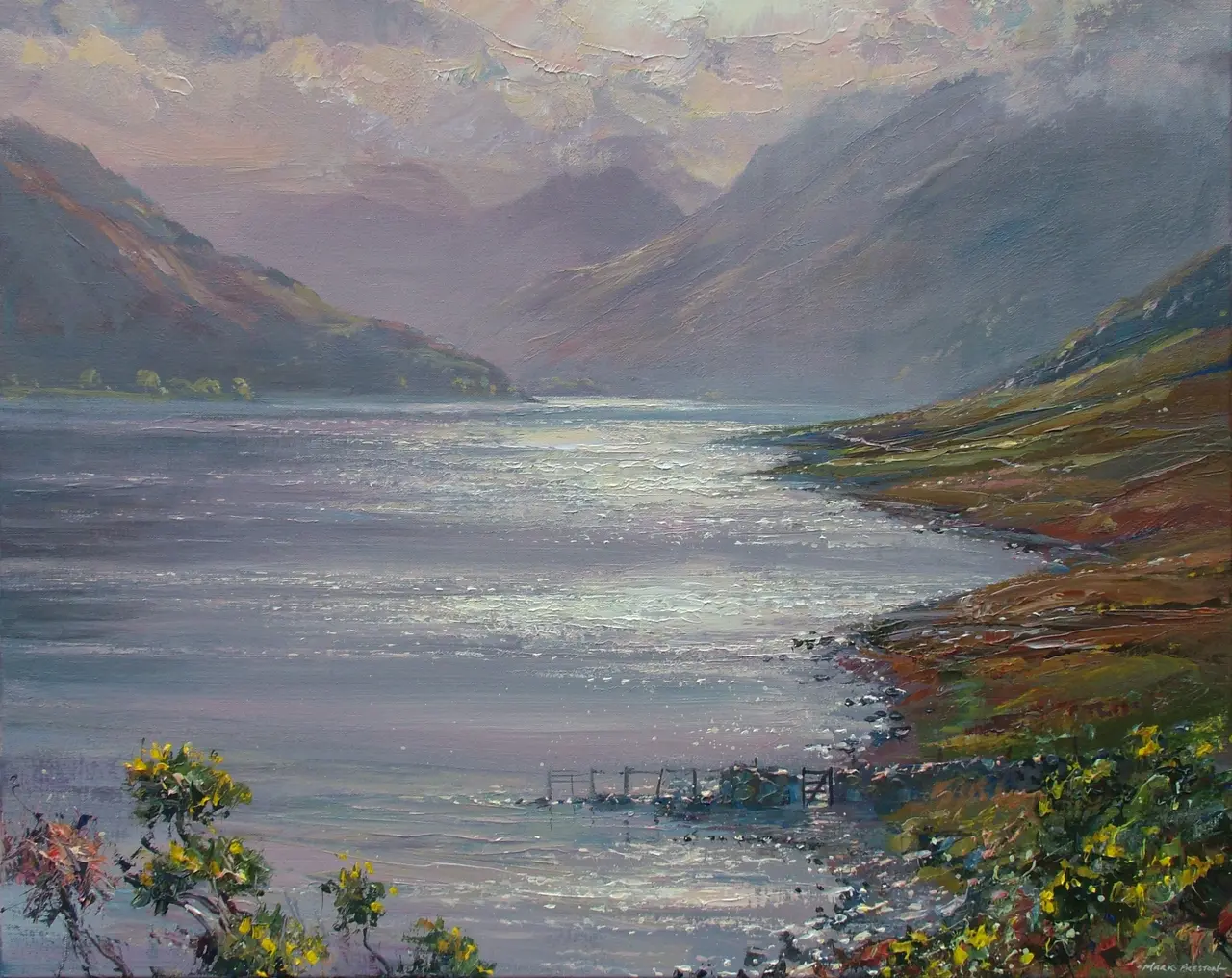 Mark Preston - october sunlight, crummock water