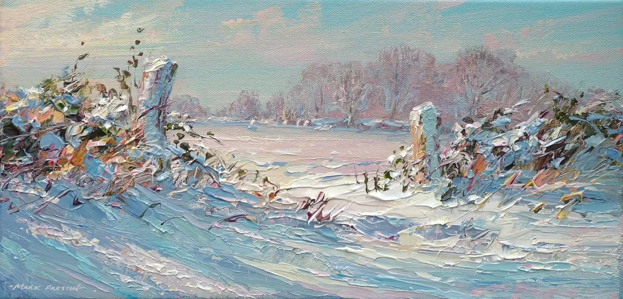 Mark Preston - clear winter's day brailsford