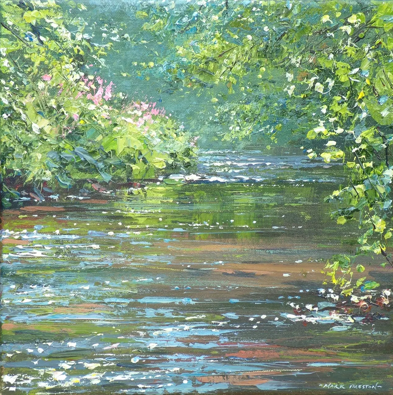 Mark Preston - summer reflections, dovedale
