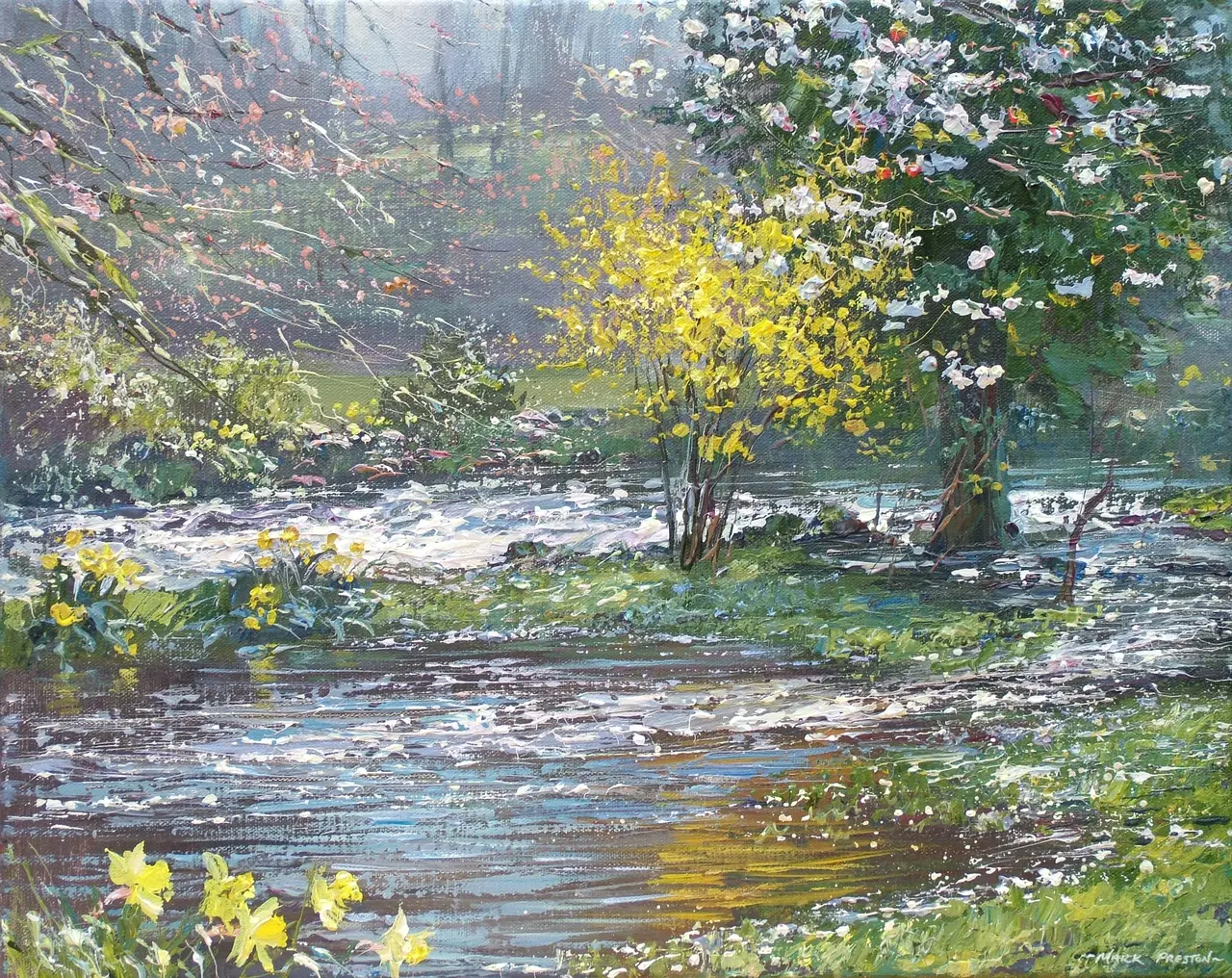 Mark Preston - glistening water, alport village