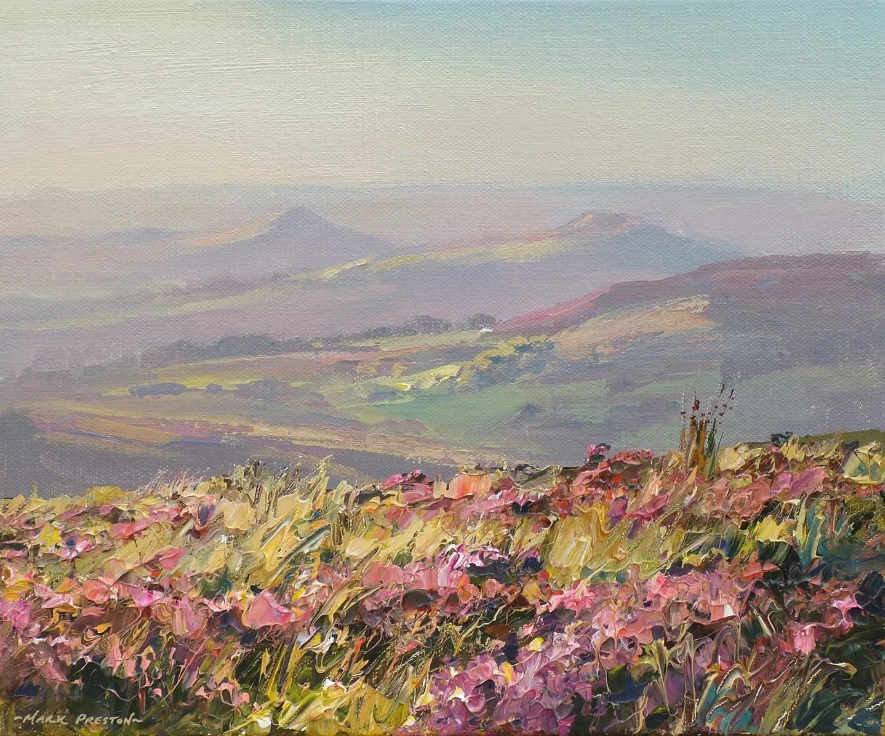 Mark Preston - calm evening, stanage edge