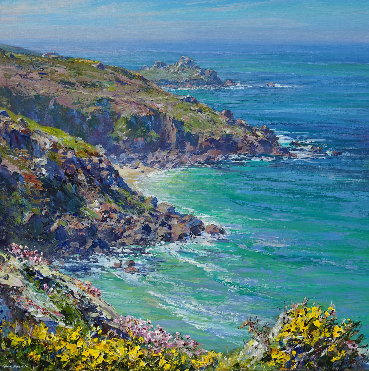 Mark Preston - turquoise waters from zennor head