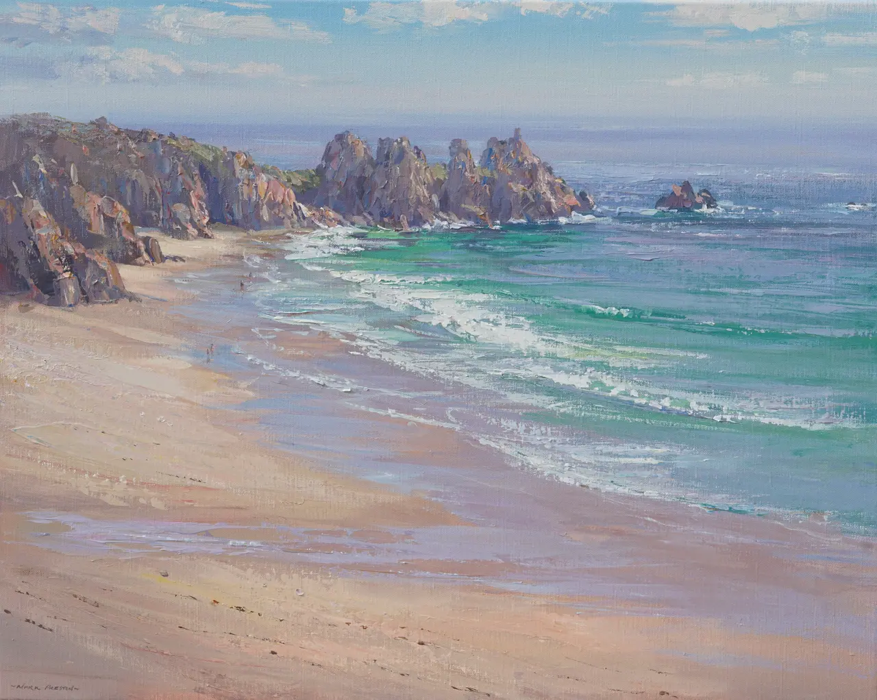 Mark Preston - low tide, porthcurno