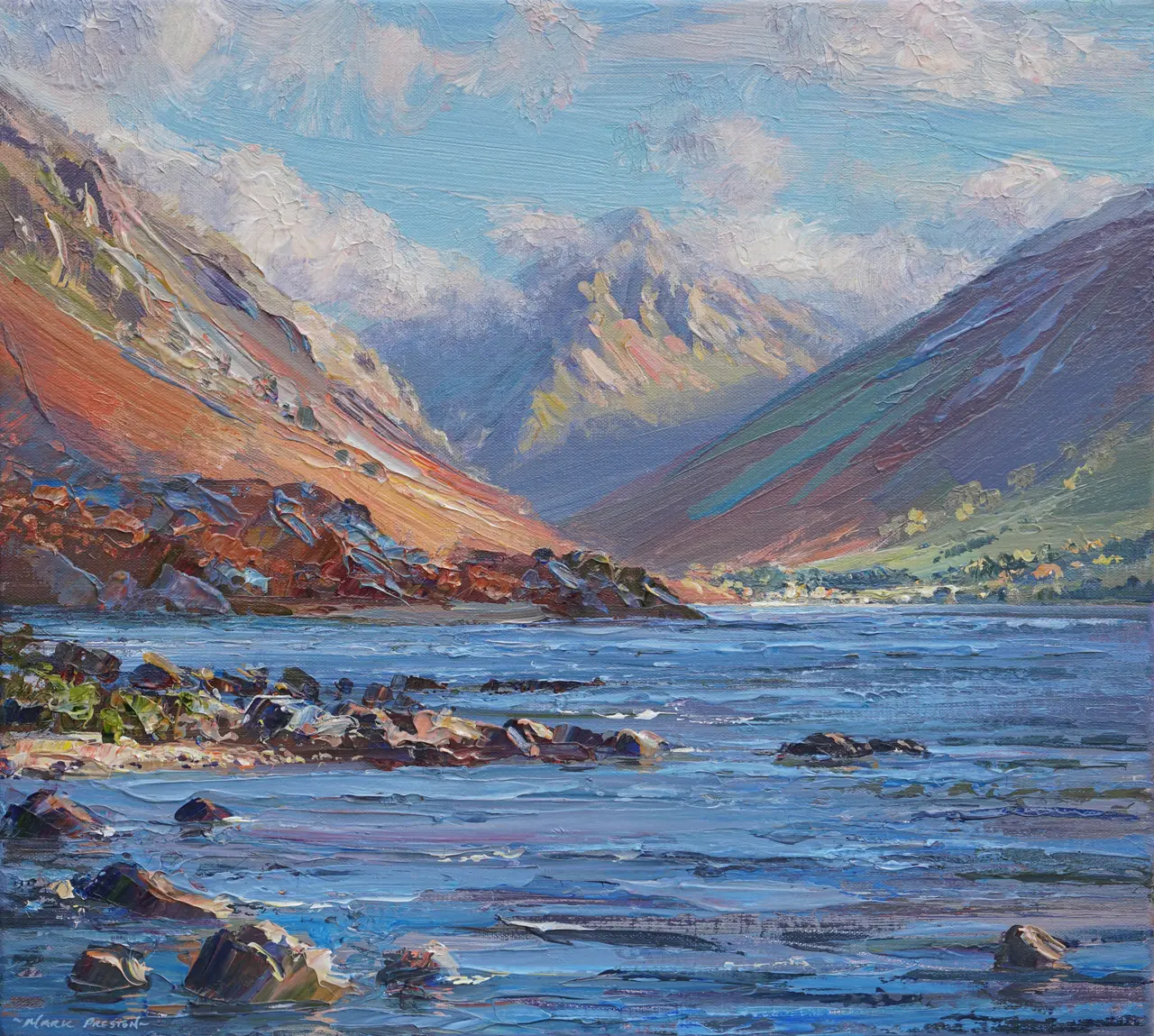 Mark Preston - blue reflections, wastwater