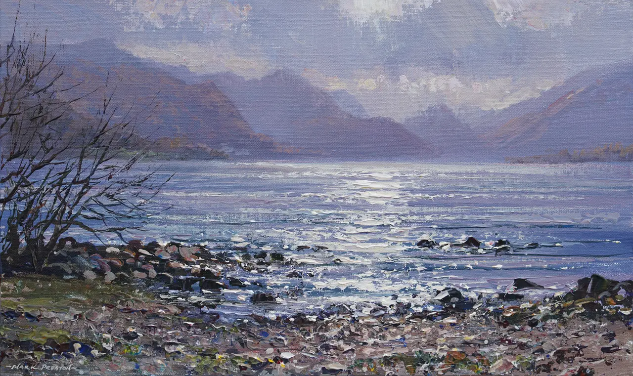 Mark Preston - sunlit water, calfclose bay