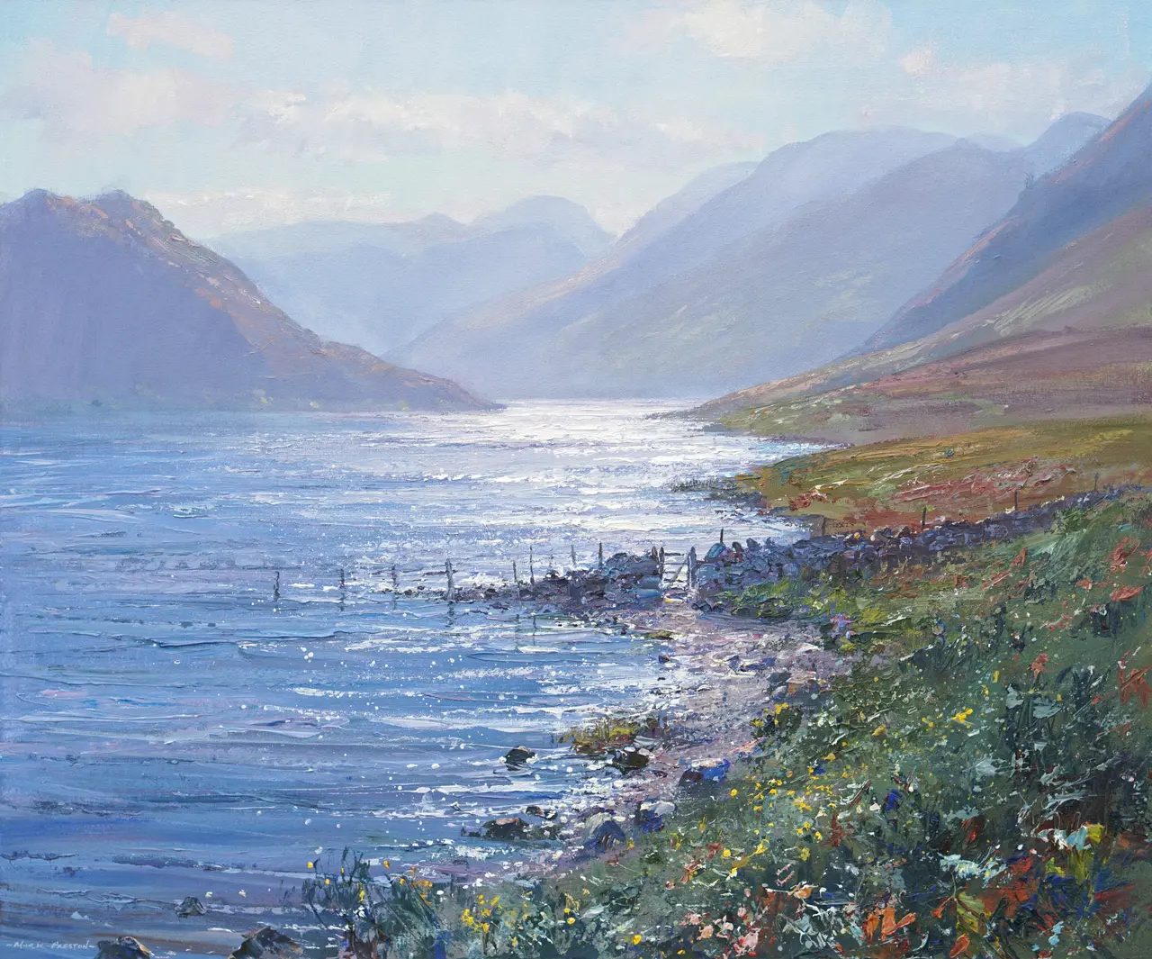 Mark Preston - september light, crummock water