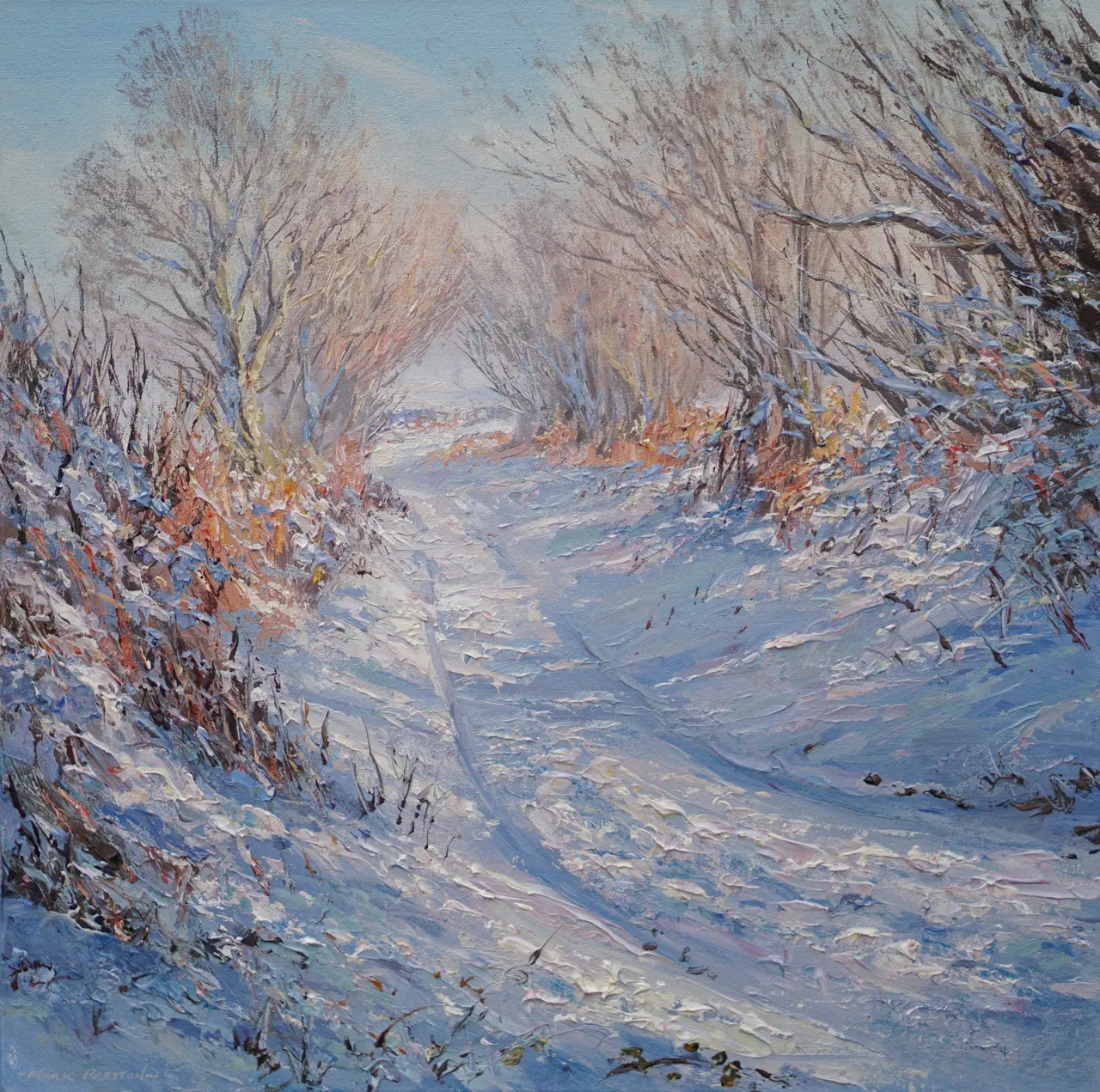 Mark Preston - clear winter's day, brailsford