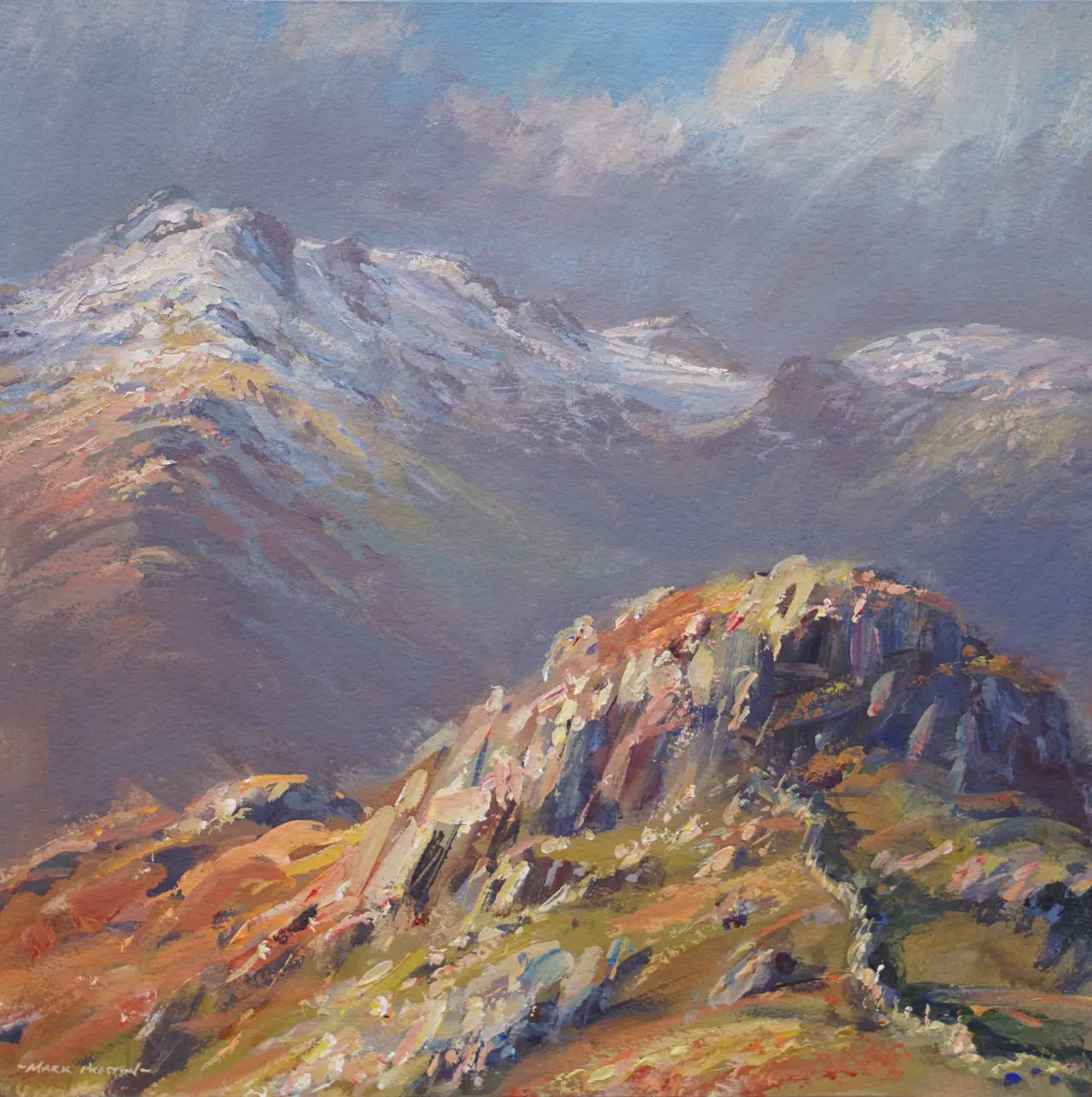 Mark Preston - snow on crinkle crags