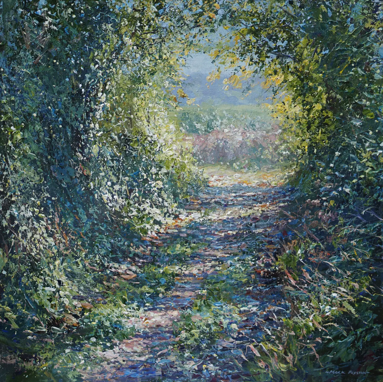 Mark Preston - october sunlight, pratthall lane 
