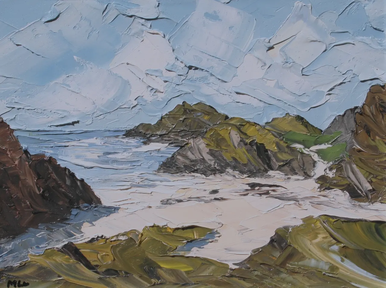 Martin Llewellyn - beach and rocks, iona