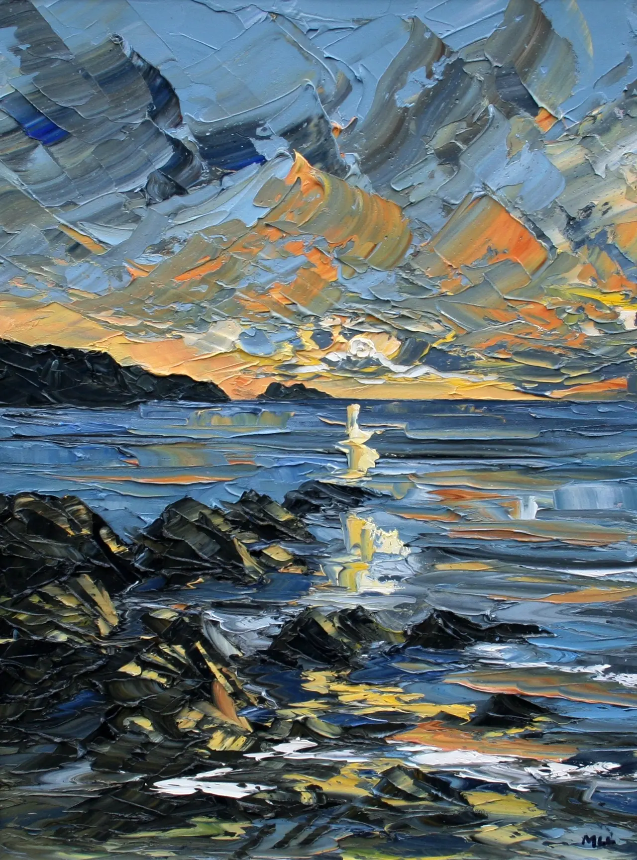 Martin Llewellyn - sunset shores of iona