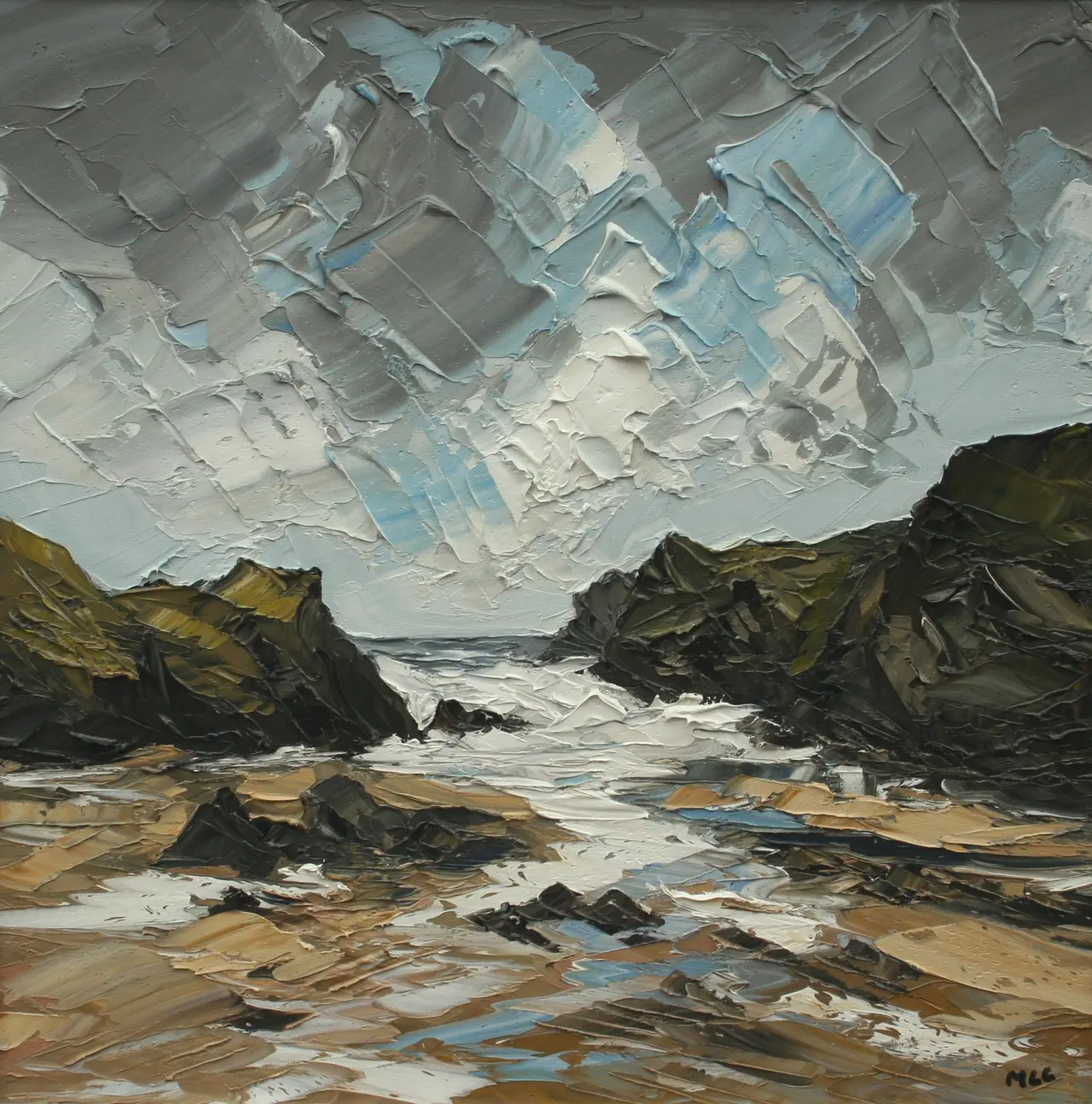 Martin Llewellyn - clouds over porth dafarch
