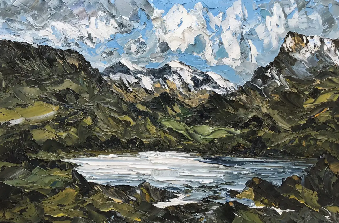 Martin Llewellyn - towards snowdon from llyn nantlle uchaf
