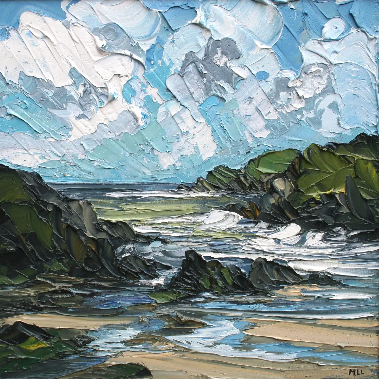 Martin Llewellyn - blue sky, porth dafarch