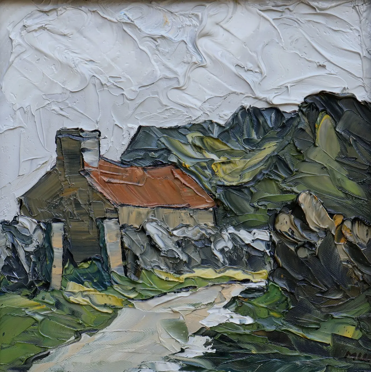 Martin Llewellyn - stone cottage, cilgwyn