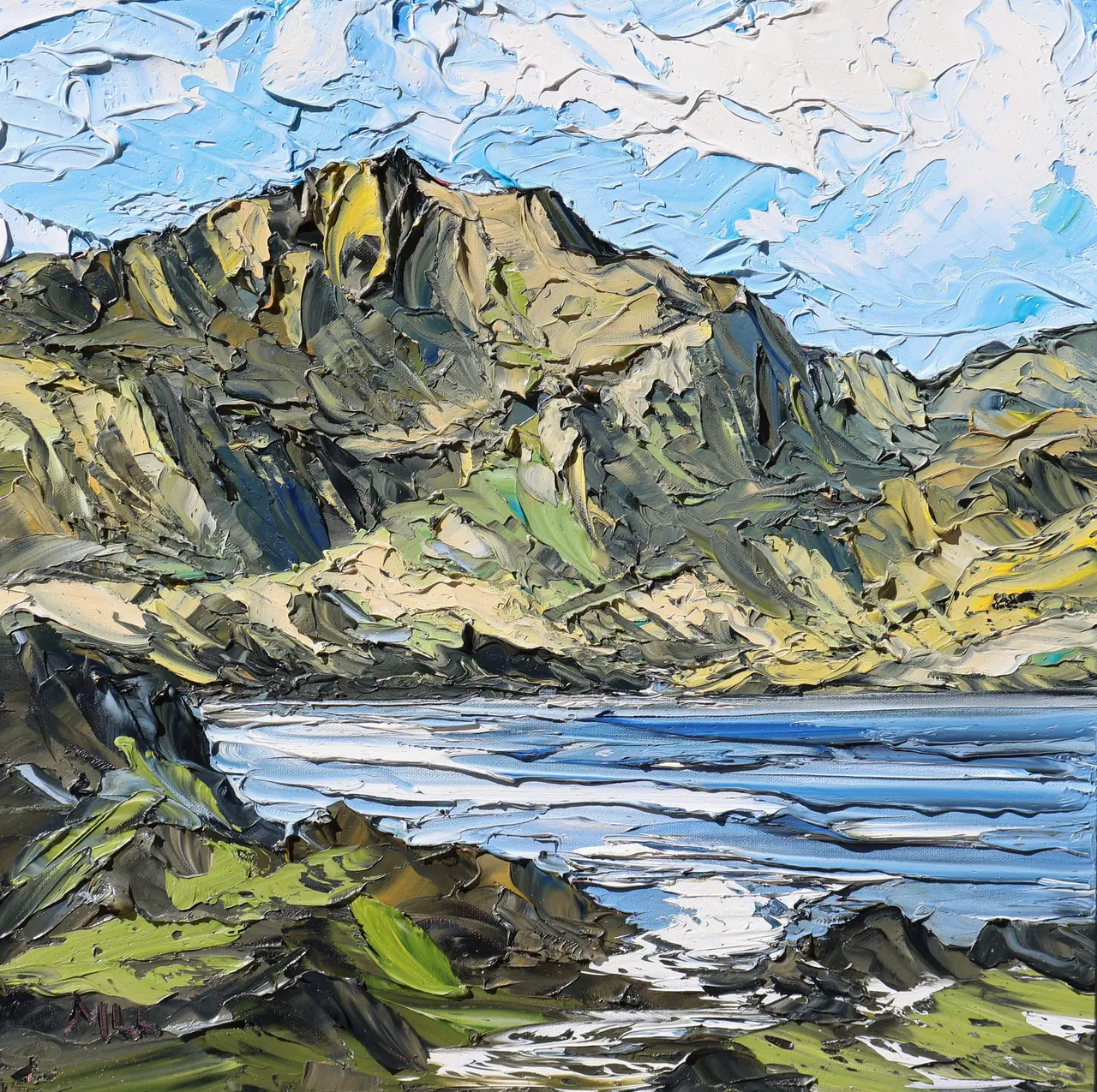 Martin Llewellyn - view across lynn ogwen