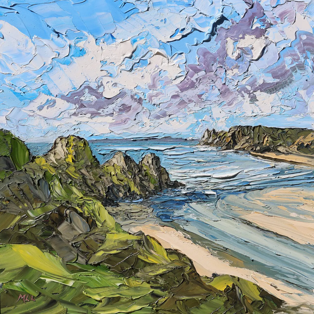 Martin Llewellyn - clouds over three cliffs