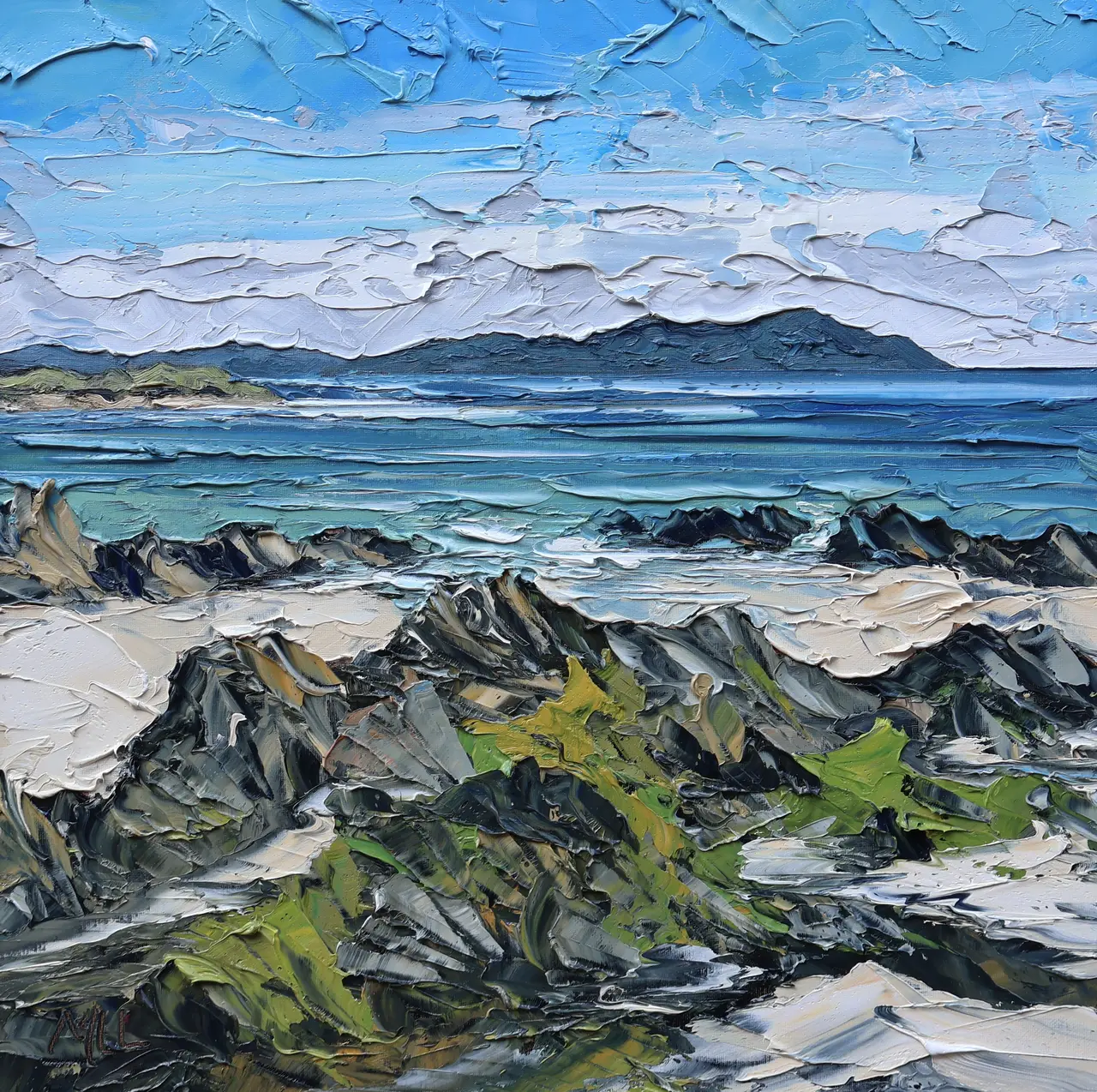 Martin Llewellyn - incoming tide, iona
