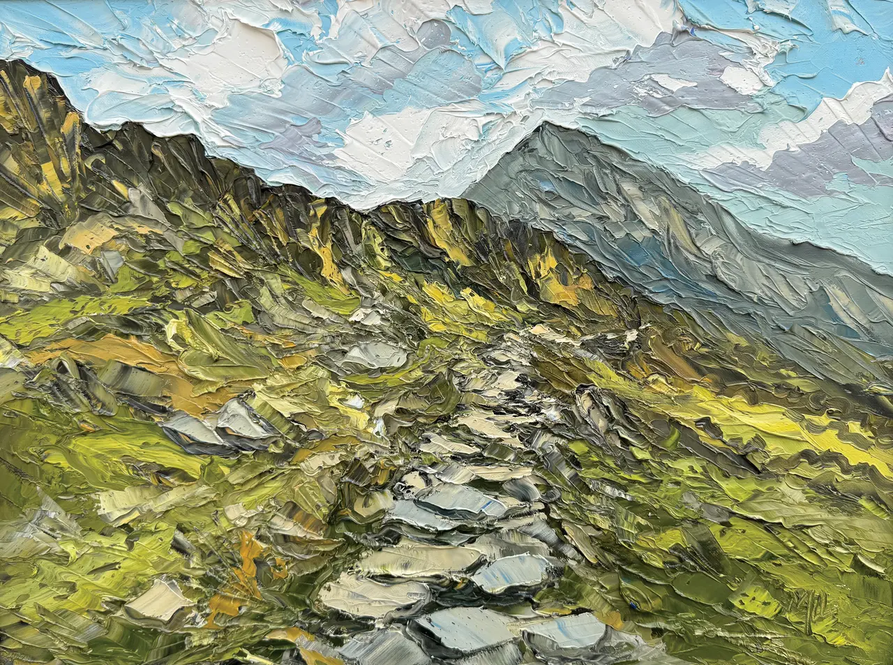 Martin Llewellyn - path towards yr wyddfa