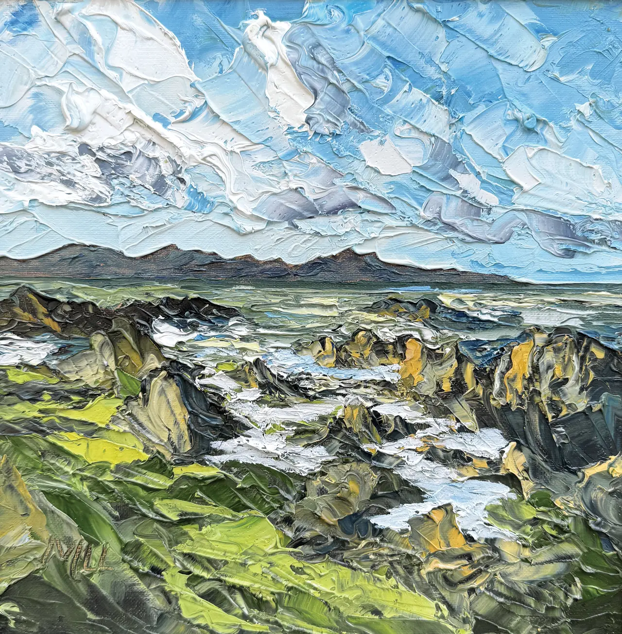 Martin Llewellyn - incoming tide, ynys llanddwyn
