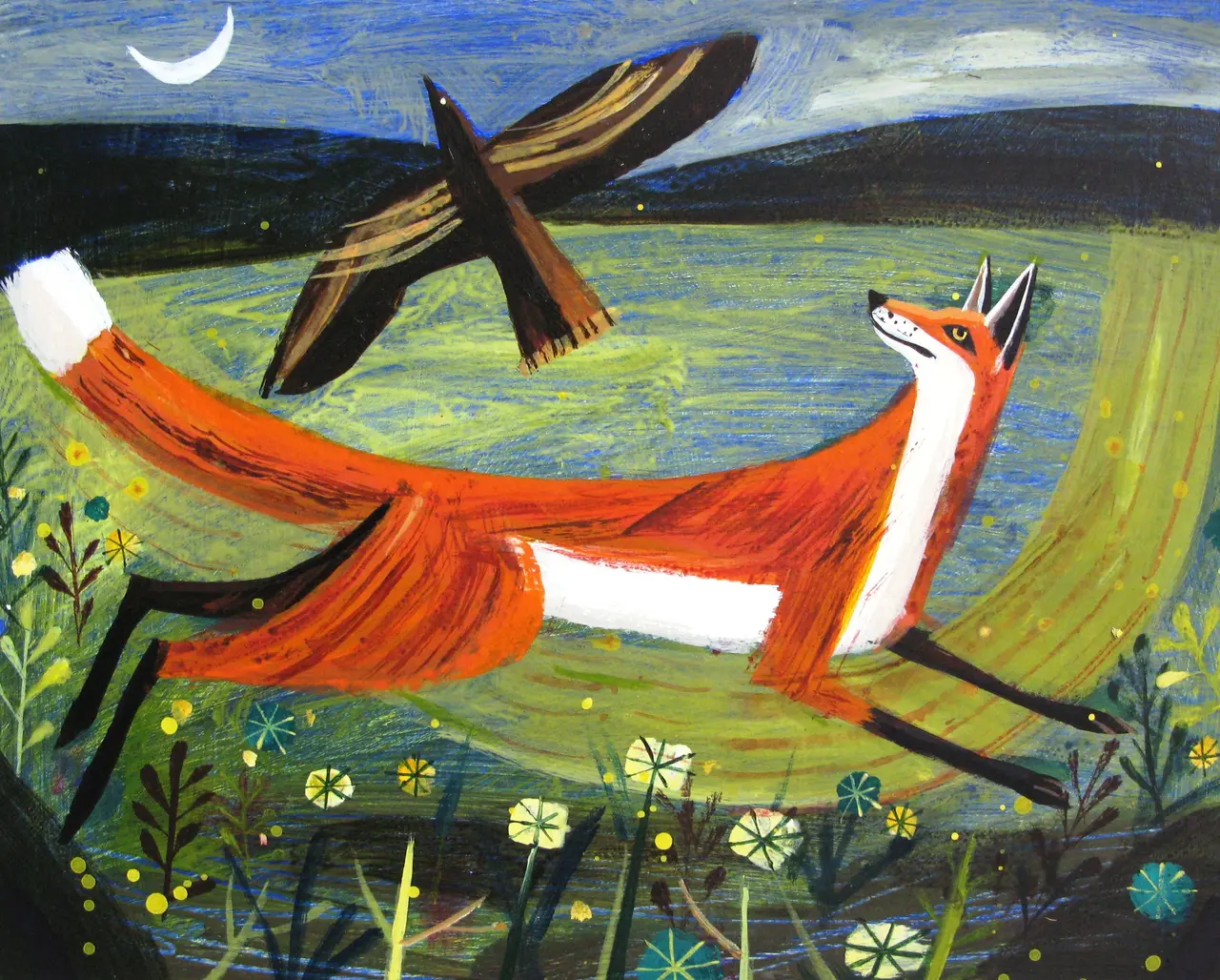 Mary Sumner - fox and bird
