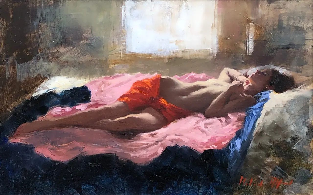 Michael Alford - sleeping nude (contra jour)