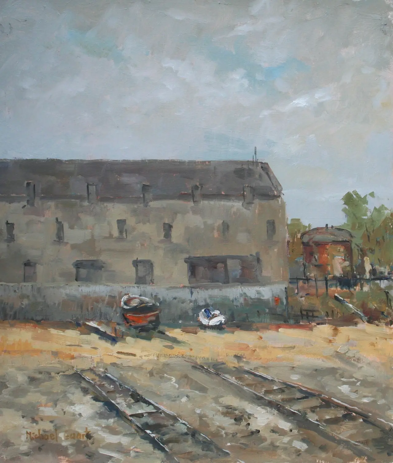 Michael Ewart - old slipway, port seton