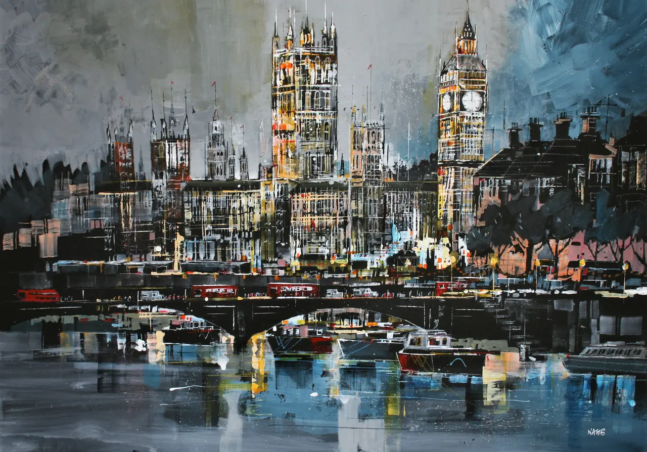 Nagib Karsan - river thames and houses of parliament