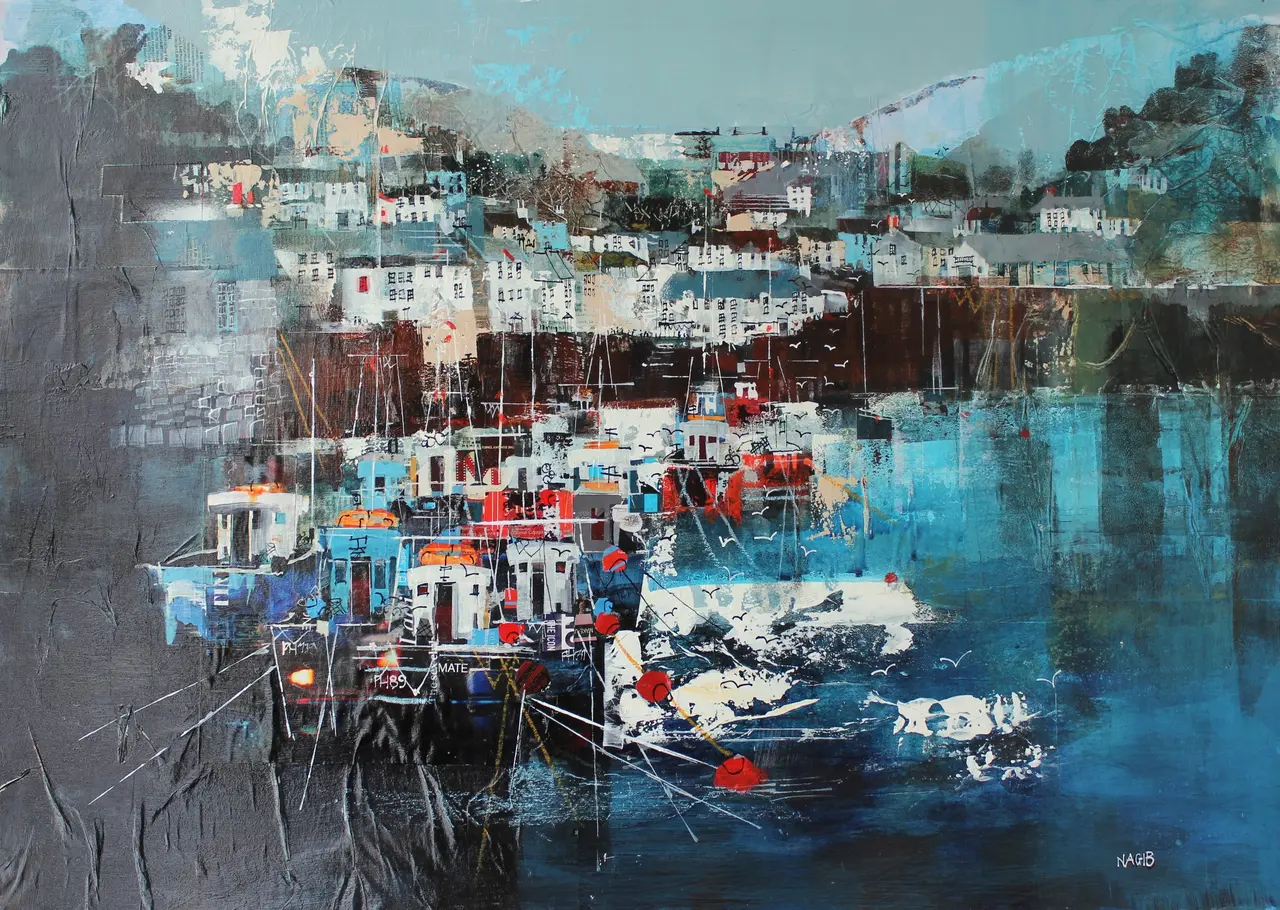 Nagib Karsan - fishing boats, polperro