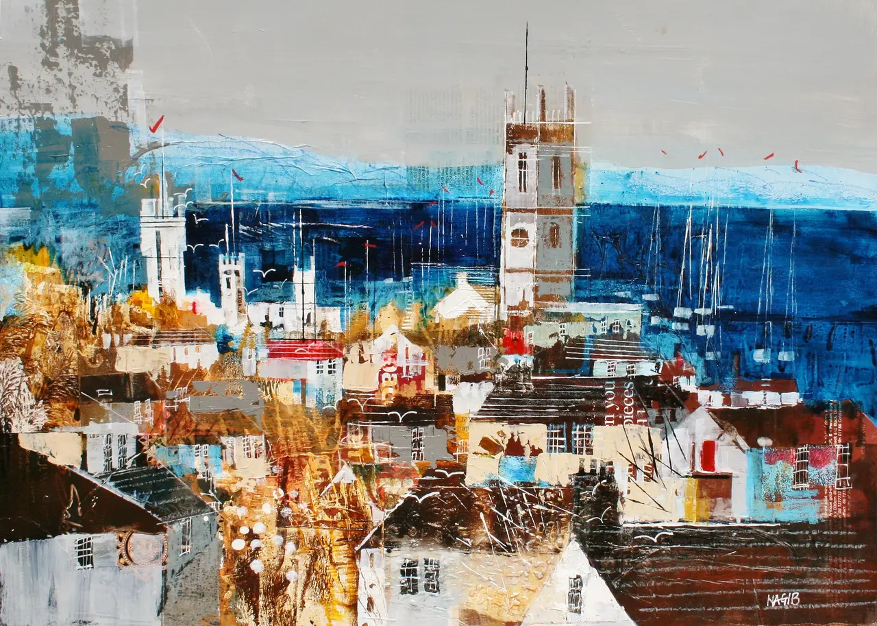 Nagib Karsan - rooftops, fowey