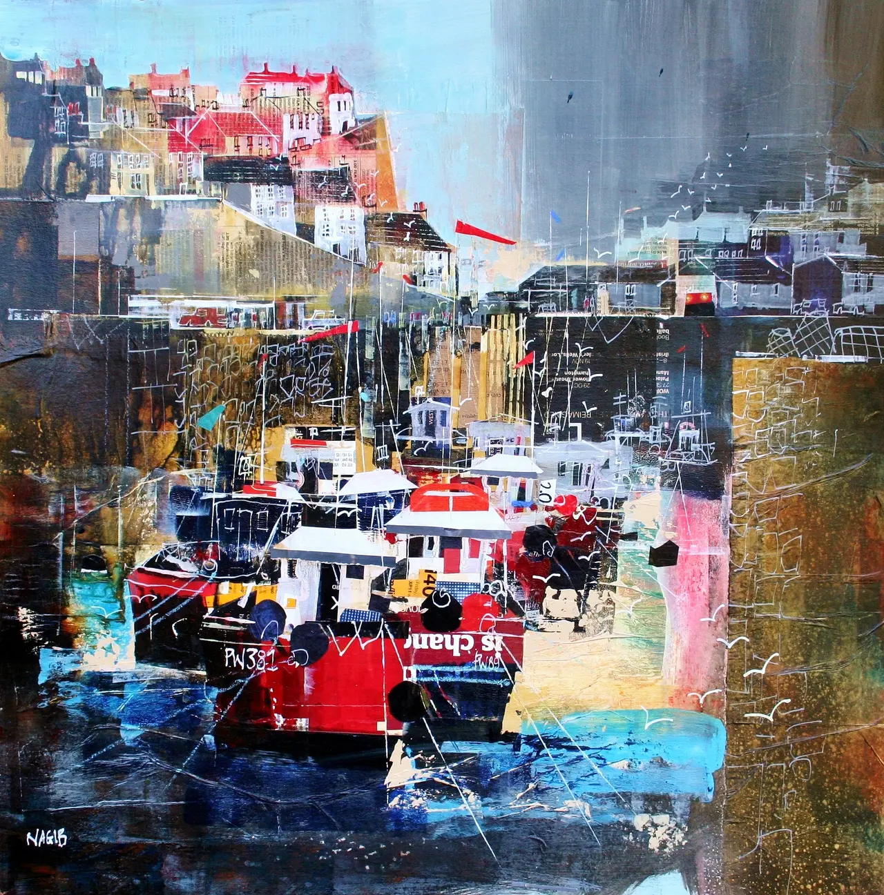 Nagib Karsan - fishing boats, megavissey harbour
