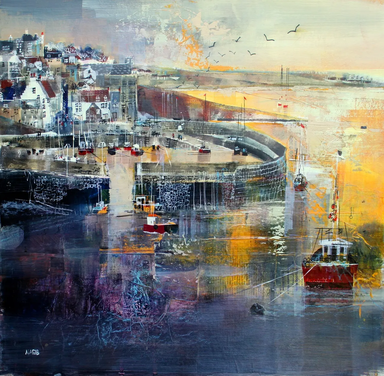 Nagib Karsan - crail harbour and village