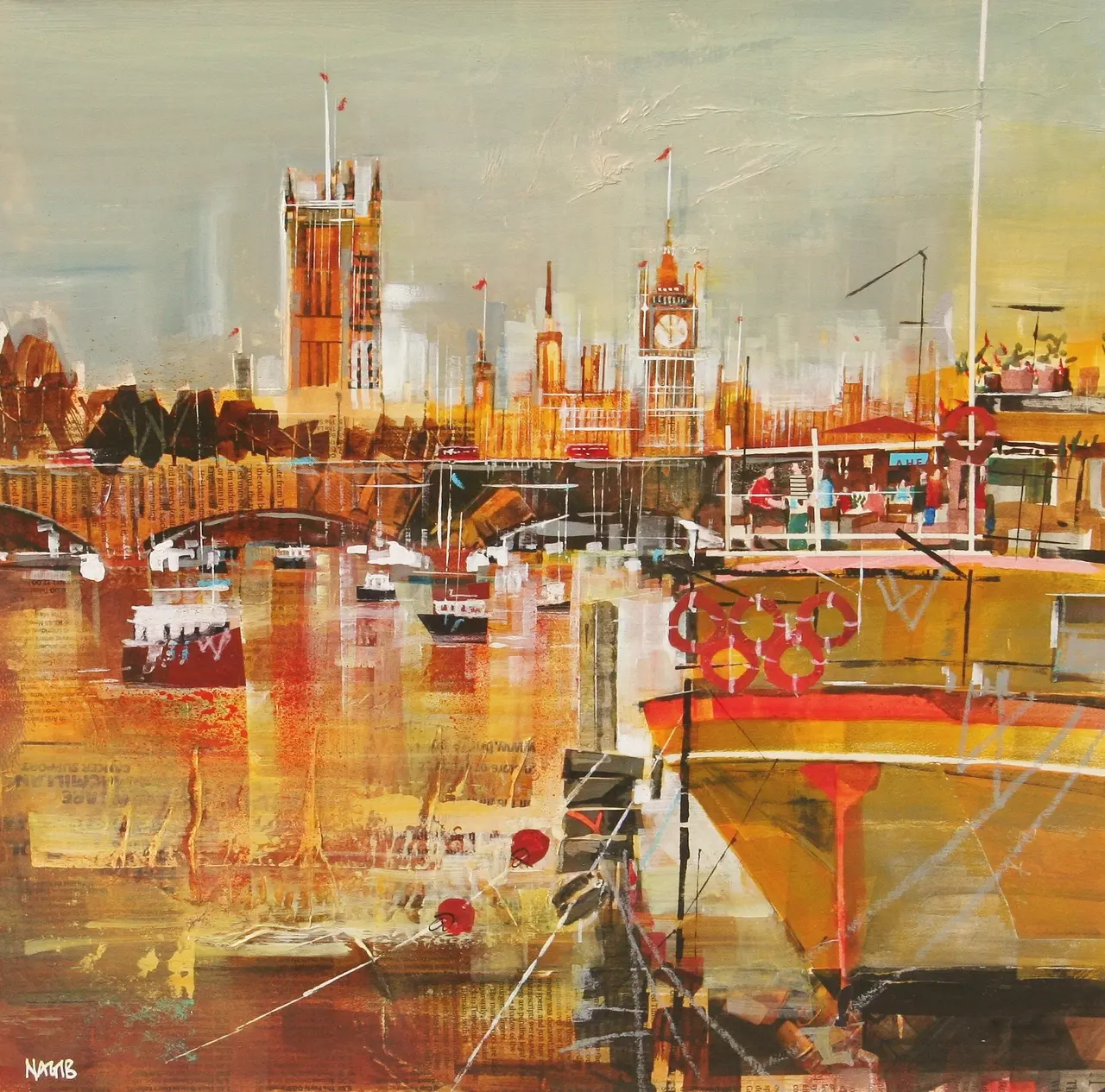 Nagib Karsan - relaxing on the thames