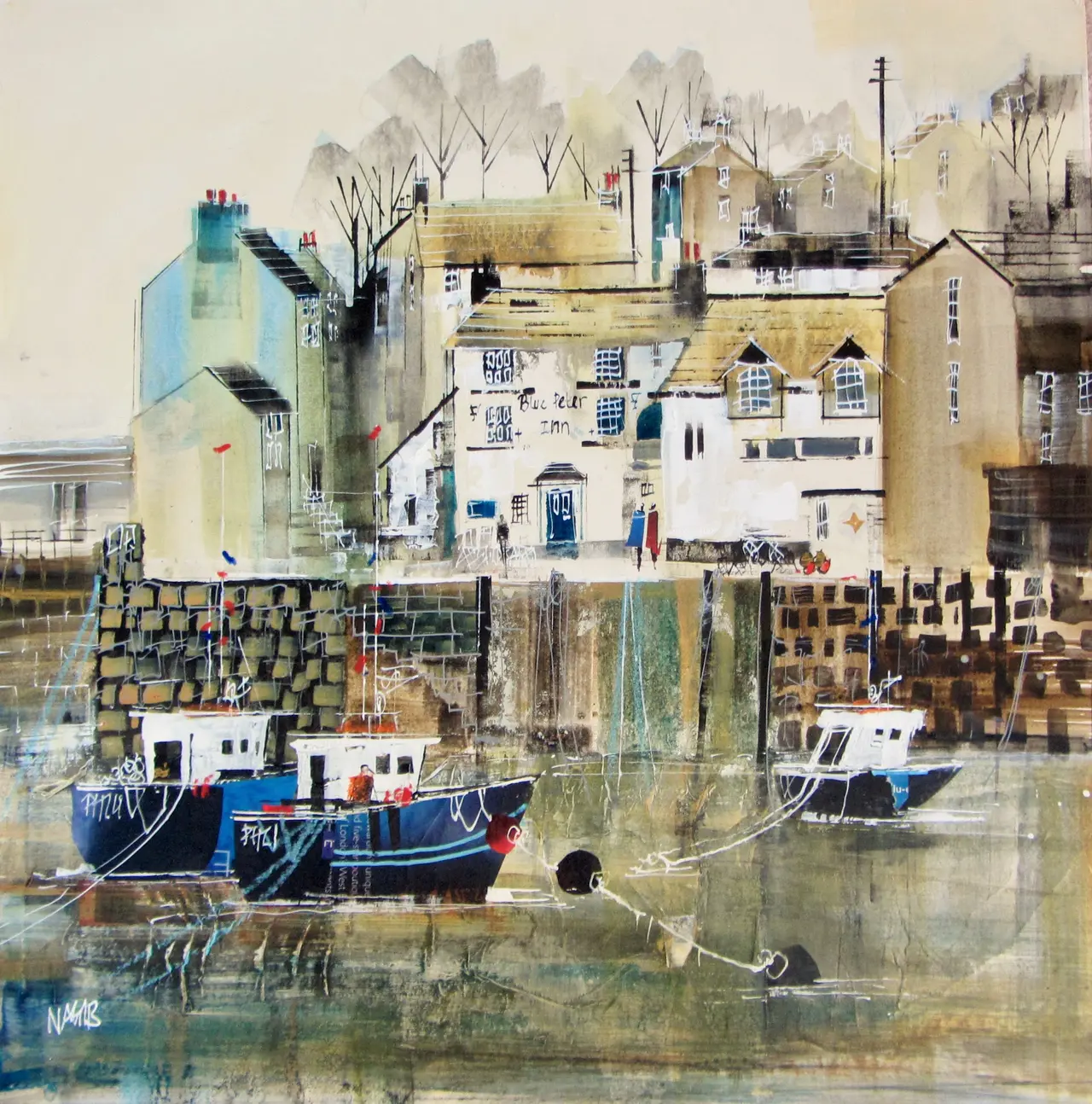 Nagib Karsan - harbourside, polperro