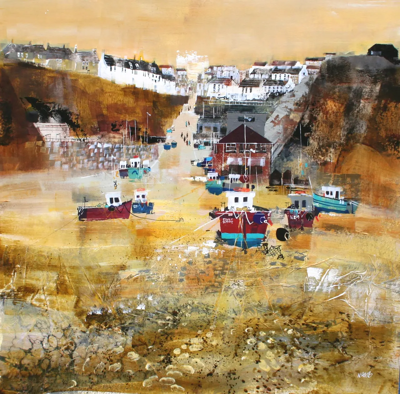 Nagib Karsan - beach and village, beer, devon