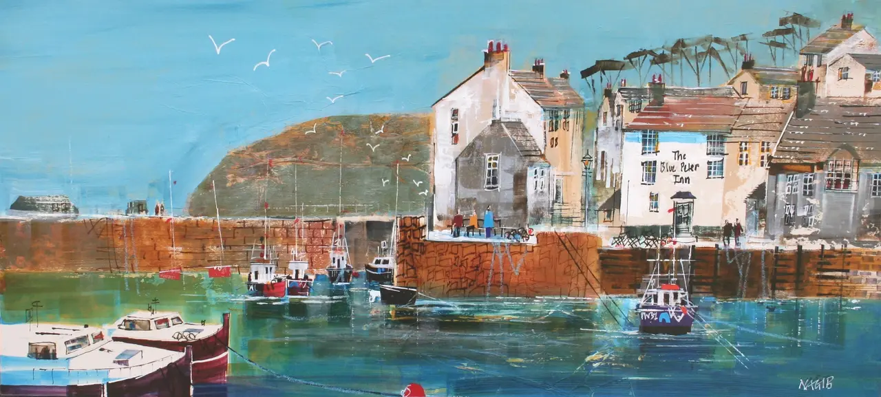 Nagib Karsan - harbourside, polperro