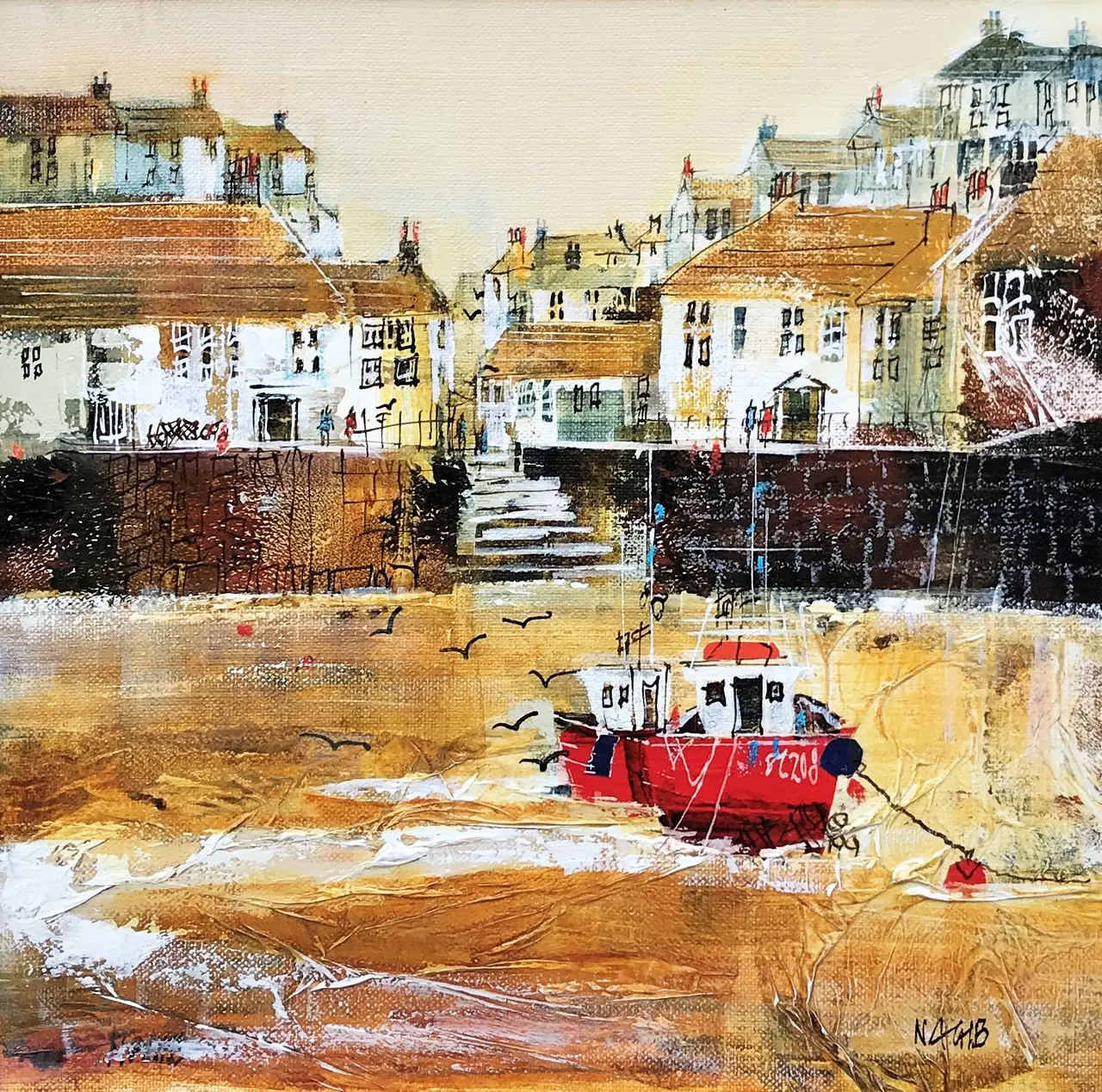 Nagib Karsan - harbourside stroll, polperro