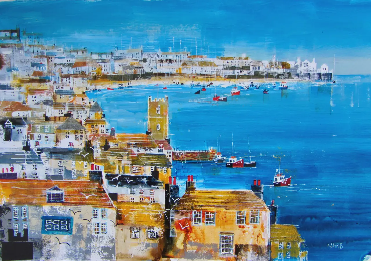 Nagib Karsan - blue skies, st ives