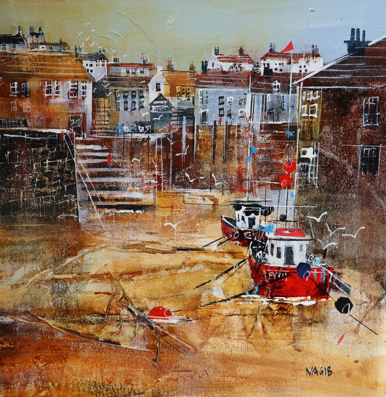 Nagib Karsan - cottages and boats, polperro