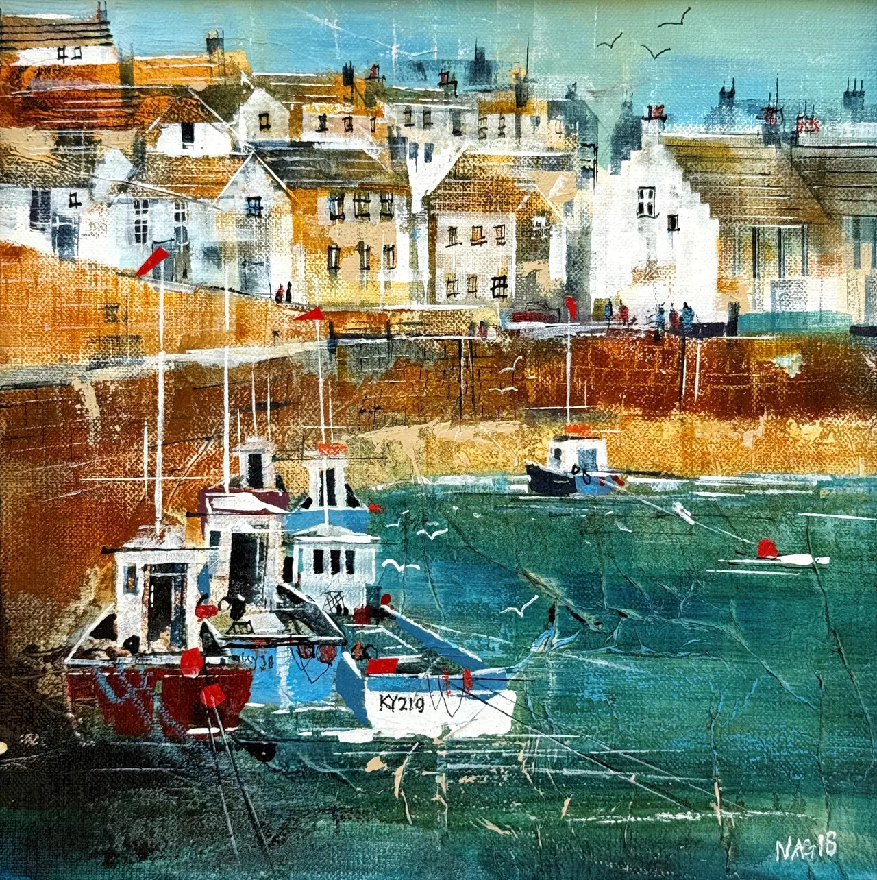 Nagib Karsan - crail harbour at low tide