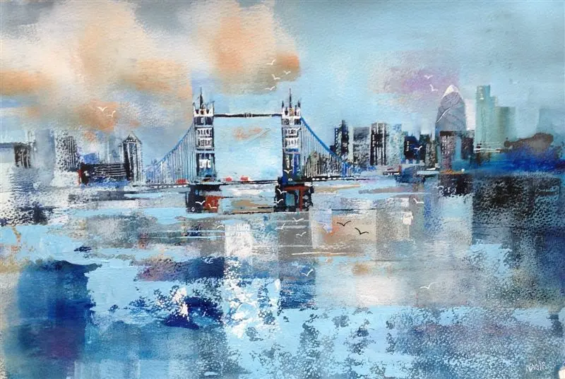 Nagib Karsan - autumn sky, tower bridge