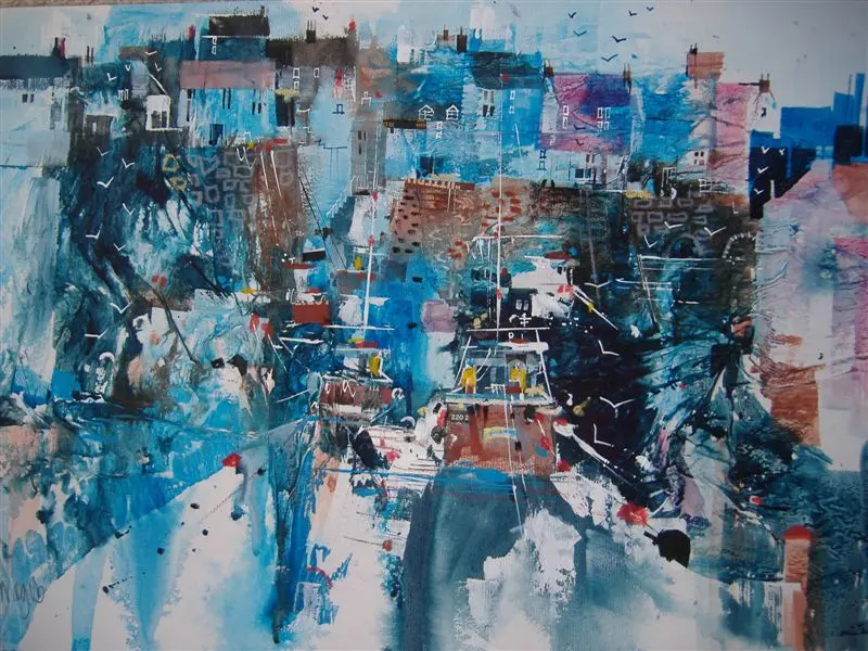 Nagib Karsan - the fishermen return, polperro
